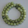 Jadeite Beads Faceted Cube, 9x9 mm, 37 cm length on thread