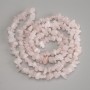 Beads Rose Quartz Chips, diameter 6-9x3-6 mm, length 78 cm ± on thread
