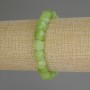Chrysolite Olivine Faceted Cube Bracelet, 8x8 mm cube, length 18 cm (stretch)