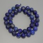 Lapis Lazuli Beads, Smooth Round Ball 10.5 mm on Thread, Length 38 cm