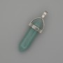 Amazonite Pendant Hexagonal Crystal Ball 8x31x41mm+