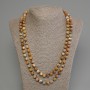 Long Onyx Necklace with Smooth Beads 8.5 mm, 120 cm