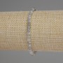 Labradorite bracelet with faceted beads, 4 mm diameter, 18 cm length, stretch