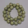 Serpentine Beads - Smooth Round 15mm, 39 cm on Thread