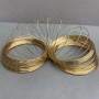 Memory wire gold-colored, 0.8 mm thick, coil diameter about 6 cm (+/-) price per 100 g