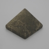Pyrite Pyramid souvenir, natural stone, 30x30 mm length, 25 mm width
