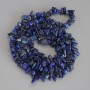 Azurite Chip Beads, diameter 7–13×2.5 mm, length 78 cm on thread