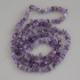 Amethyst Chip Beads, diameter 4-7×3 mm, length about 78 cm, on a strong fishing line