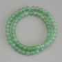 Jade Beads, Smooth Round Spheres, 6.5 mm Diameter, 38 cm Length on Thread