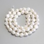 Freshwater Pearl Beads, diameter 7–7.5×7 mm, on thread, length 34 cm+