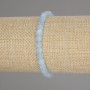 Aquamarine Faceted Cube Bracelet, 5×5 mm cubes, length 18 cm, stretch