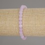 Kunzite Bracelet with Smooth Beads, 6 mm Diameter, 18 cm Length, Stretch