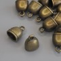 Кулон підвіска Дзвінок колір металу бронза, діаметр 14х11мм+- фасування 12шт