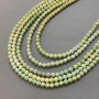 Czech Crystal Beads Multicolor with Gasoline Spray Finish on Thread, Faceted Bead, 6mm Diameter + -, Length 38cm +