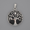 Pendant 'Lava in the Tree Frame', diameter about 27 mm, length about 37 mm
