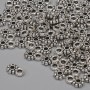 Pendant in silver-colored metal, diameter 7×4.5 mm, bail opening 1.5 mm, packaging 84 pcs