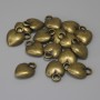 Bronze-colored Heart pendant, diameter 12x9 mm, ear hole 2.4 mm, packaging 16 pcs