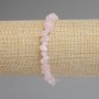 Rose Quartz Chips Bracelet 8-9x3-5 mm, length 18 cm, stretch