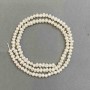 Natural freshwater pearl beads 3x4 mm, length 35 cm on a thread