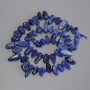 Kyanite chip butterfly beads, diameter 10–17 x 5–7 mm +/-, 3 mm seed beads, length 39 cm on thread