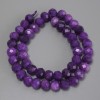 Sugilite Faceted Rondelle Beads, diameter 10x8 mm, length approx. 38 cm on thread