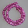 Tourmaline cube beads, diameter 7.5 x 7.5 mm, length 38 cm on beading thread