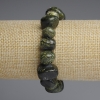 Serpentine Faceted Bracelet, bead diameter 14-17×7-10 mm +/-, length 18 cm +/- (stretch)