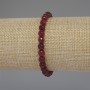 Tourmaline bracelet with faceted beads, 6mm diameter, 18 cm stretch