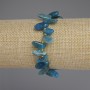 Apatite bracelet with butterfly-shaped facets, bead size 11–16×6–8 mm ±, 3 mm seed beads ±, length 18 cm ±, stretch