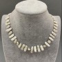 Choker - Baroque Pearl Necklace 13-17×5-8 mm, length 40 cm + 5 cm extender chain