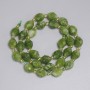 Jadeite Beads, Faceted Seed Beads 10x8 mm, 3 mm Beads, Length About 38 cm, On Thread