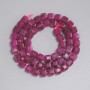 Faceted tourmaline cube beads, 6.5 x 6.5 mm, 37 cm strand