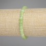 Bracelet Chrysolite Olivine - Faceted Cube, 5x5 mm, 18 cm length, stretchy band