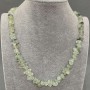 Prehnite Beads Necklace, Faceted, diameter 9-14×4-7 mm, length 45 cm +/- with clasp