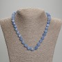 Aquamarine Necklace with Faceted Rhombus