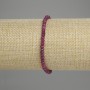 Faceted Ruby Rondelle Bracelet 4x3mm, 18 cm length
