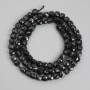 Sale! Black Tourmaline Beads - Faceted Cubes, 4x4 mm, On Strand, 39 cm Length+