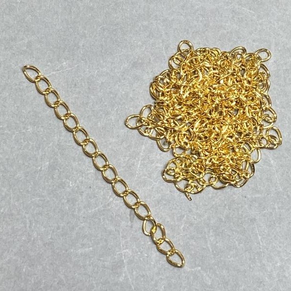 Additional Extender Chain, 5 cm, Yellow Gold Finish