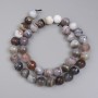 Botswana Agate Faceted Beads, 10mm Diameter, on a String, 39 cm Length+