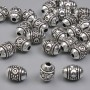 Bead insert, silver metal color, 7.5×5.5 mm, 1.6 mm hole, packaging 20 g (~28 pcs)