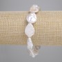Bracelet Baroque Pearls with gasoline tint, diameter 18.5–21 × 14.5 mm, length 18 cm +/- (stretch)