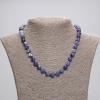 Sodalite Necklace with Smooth Beads 8mm, length 45 cm, with clasp