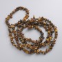 Tiger's Eye Beads – Natural Stone Chip on Thread, Diameter 4–7×1–3 mm, 5 mm ±, Length 78 cm