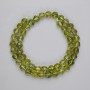 Faceted Chrysoprase Beads, diameter 7–7.5 mm, 5×7–7.5 mm, length 36 cm on a thread