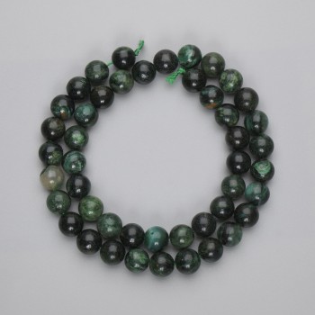 Emerald Beads Smooth Round 8.5 mm on Thread