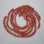 Sponge Coral Faceted Beads, 7-12×9-10 mm, +/- (assorted sizes), on beading thread, length 42 cm+