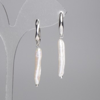 Baroque Pearl Earrings 27x5mm, length 45mm (assorted sizes)