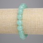 Amazonite Bracelet with Smooth Beads, 10 mm diameter, 18 cm length, stretch