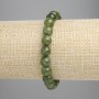 Jadeite Bracelet - Smooth Beads, 8 mm Diameter ± (Stretch), Length 18 cm+