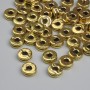 Gold-tone bead inserts, 6x2mm, hole diameter 2.3mm, packaging 20 g ~ 48 pcs +
